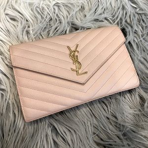 Saint Laurent Monogram Chain Clutch AUTHENTIC